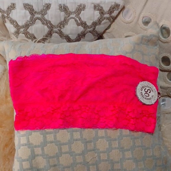 Lights Off Bralette and Panty - Queen - Neon Pink main image 1